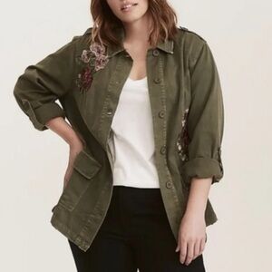 Embroidered Floral Boho Artist’s Jacket